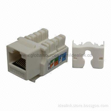 Keystone Jacks with Cat5e/6 UTP Modular Jack and RJ45 Connector